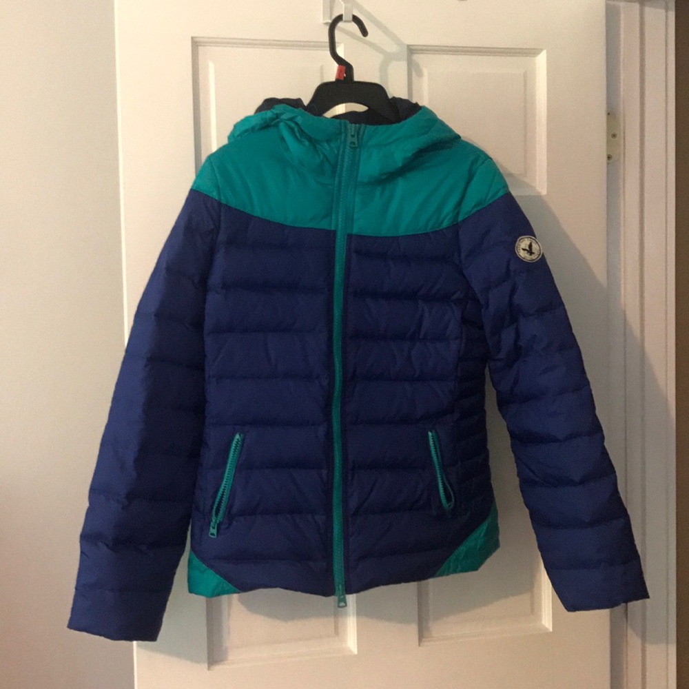 Light puff jacket, real down filling